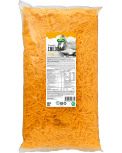 ARLA PRO CHEDDAR CHEESE GRATED RED 6X2KG