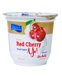 AL RAWABI SINGLE POT RED CHERRY YOGHURT 130GM