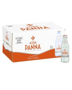 ACQUA PANNA STILL NATURAL MINERAL WATER GLASS BOTTLE 24X250ML