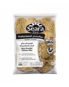 SEARA CHICKEN FILLET HOT & CRUNCHY BREADED 10x1000GM