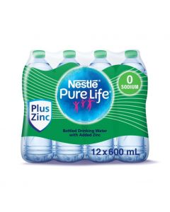 NESTLE PURE LIFE WATER WITH ADDED ZINC 12X600ML