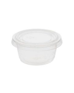 SUPER TOUCH-SOUFFLE CUP TRANS PP 4 OZ W/LID 1X1000