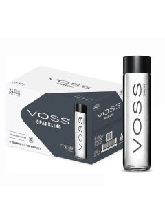 VOSS GLASS SPARKLING WATER 24X375ML