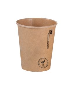 ECOTOUCH PLA BROWN HD PAPER CUPS 12OZ