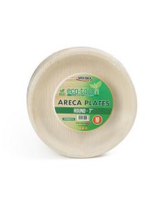 ECO TOUCH ARECA ROUND PLATE 7" 10X10PC