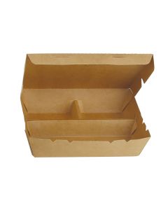 KRAFT TOUCH MEAL BOX 3 SEC 18X15X5CM 1x300PC