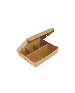 KRAFT TOUCH MEAL BOX 4 SEC -19X16X5CM