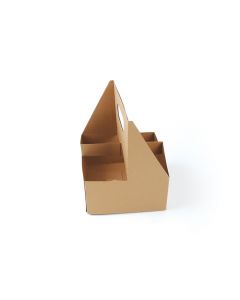 KRAFTOUCH -KRAFT BOARD CUP CARRIER 4 CAN 1X200PC
