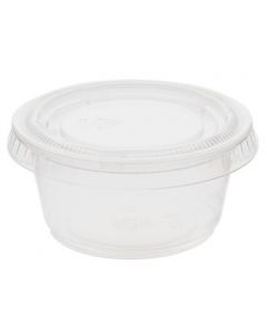 SUPER TOUCH - SOUFFLE CUP TRANS PP 3 OZ WITH LID