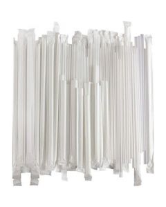SUPER TOUCH CLEAR STRAIGHT STRAW TAPPED CUT 12 MM 25X100