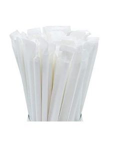 SUPER TOUCH WRAPPED PAPER STRAW WHITE 8 X197 MM