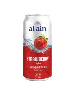 AL AIN STRAWBERRY SPARKLING WATER CANS 24X250ML