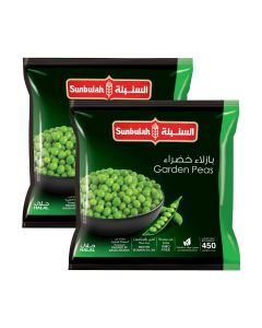 SUNBULAH GREEN PEAS 2X450GM