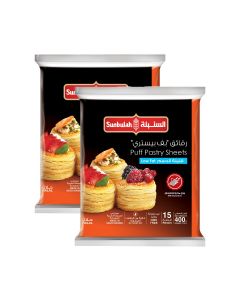 SUNBULAH PUFF PASTRY SHEETS LOW FAT 2X400GM