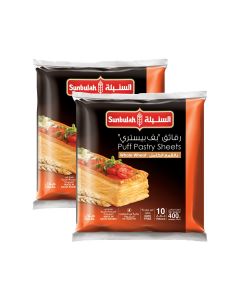 SUNBULAH PUFF PASTRY SHEET WHOLEWHEAT 2X400GM