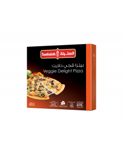 SUNBULAH VEGGIE DELIGHT PIZZA (MIX OF 4 VEGETABLES) 470GM