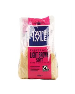 TATE & LYLE SUGAR LIGHT BROWN 10X500GM