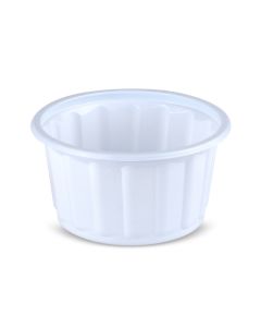 SUPER TOUCH- PLASTIC ROUND CONTAINER WHITE 350CC