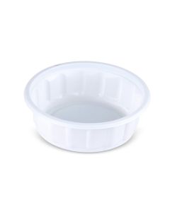 SUPER TOUCH - PLASTIC ROUND CONTAINER WHITE 200CC