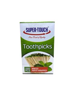 SUPER TOUCH TOOTHPICKS MINTED PAPER RAPPED 12X1000PC