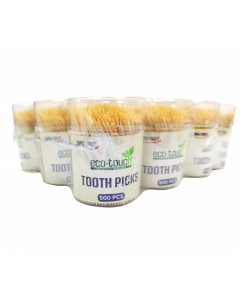 SUPERTOUCH TOOTH PICKS IN TUBS 12X500PC