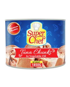 SUPERCHEF TUNA CHUNK IN VEG OIL - 6X1850GM