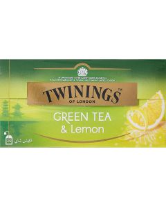 TWININGS GREEN TEA & LEMON 25X2GM