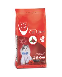 Van Cat White Bentonite Clumping Cat Litter Unscented 5Kg