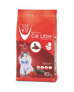 Van Cat White Clumping Bentonite Cat Litter Unscented 10Kg