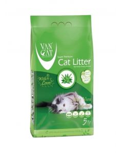 Van Cat White Clumping Bentonite Cat Litter Aloe Vera 5KG