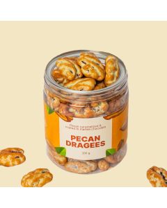 VOCCA PECAN DRAGES IN WHITE CHOCOLATE(MARBLED) 200G