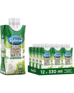 RUBICON 100% NATURAL ORGANIC COCONUT WATER 12X330ML