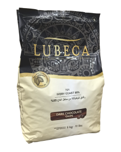 LUBECA DARK CHOCOLATE CHIPS 55% 5KG