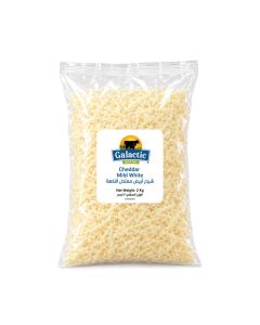 GALACTIC CHEDDAR MILD WHITE  GRATED APROX.2KG