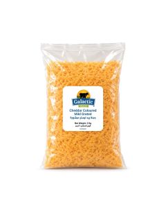 GALACTIC CHEDDAR COLOURED MILD GRATED APROX.2KG