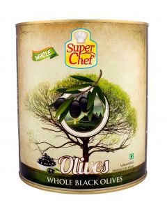 SUPERCHEF BLACK WHOLE OLIVES 6X3 KG