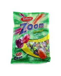 TIFFANY ZOOM ASSORTED FRUIT FLAVOURED CANDY DROPS 700 GM