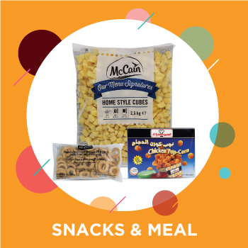 Evening snacks and meals from online supermarket in Dubai